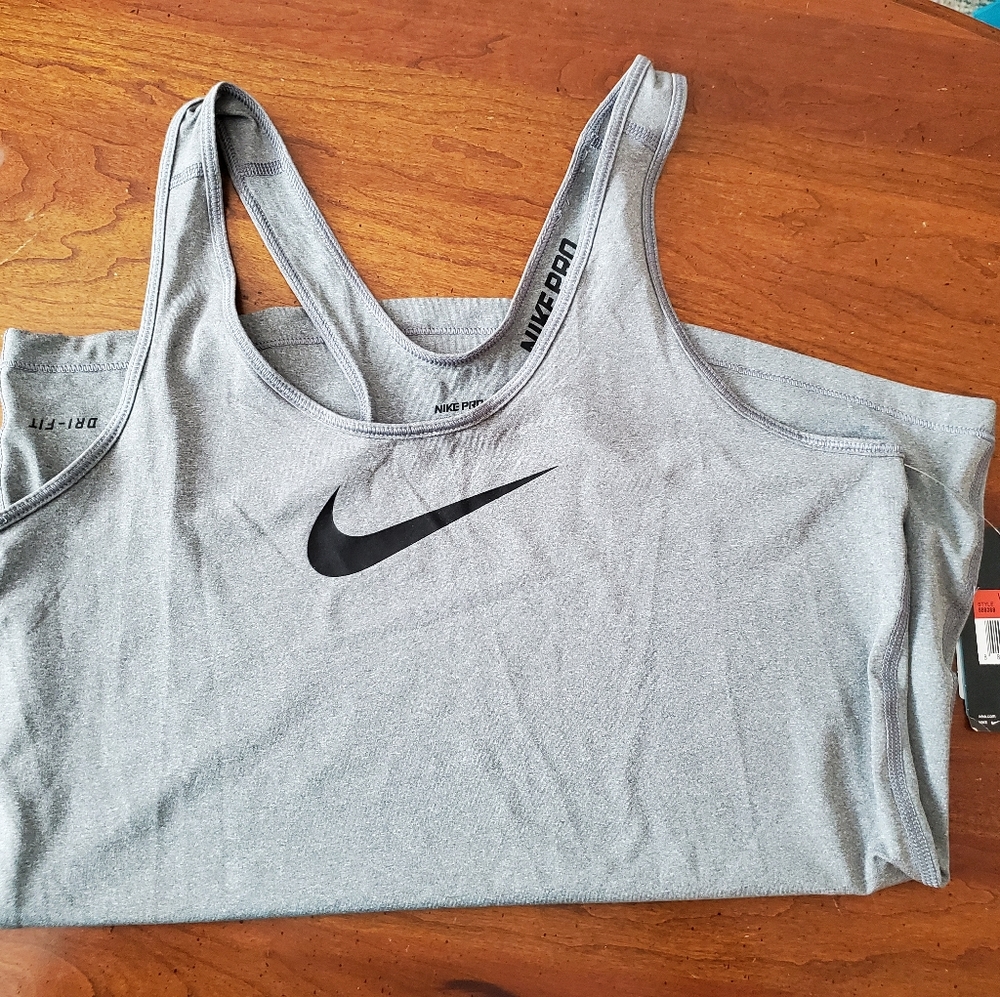 Nike Pro, dri fit, athletic tank.